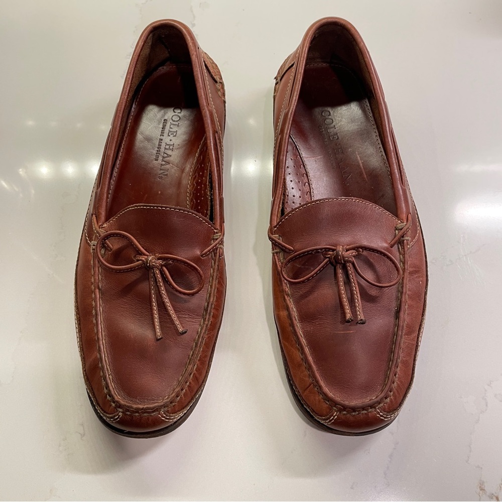 COLE HAAN Leather Brown 11.5 M Men’s Loafers Loafers With Leather Sole.